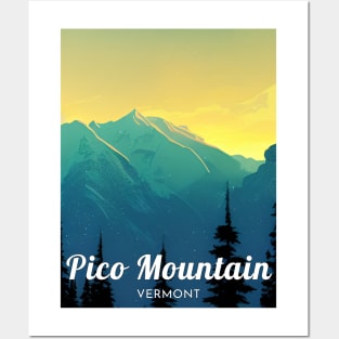 pico mountain ski - Vermont Posters and Art